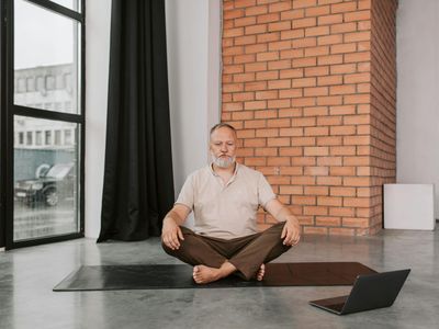 Dramatic lighting hitting a yoga brick on the floor